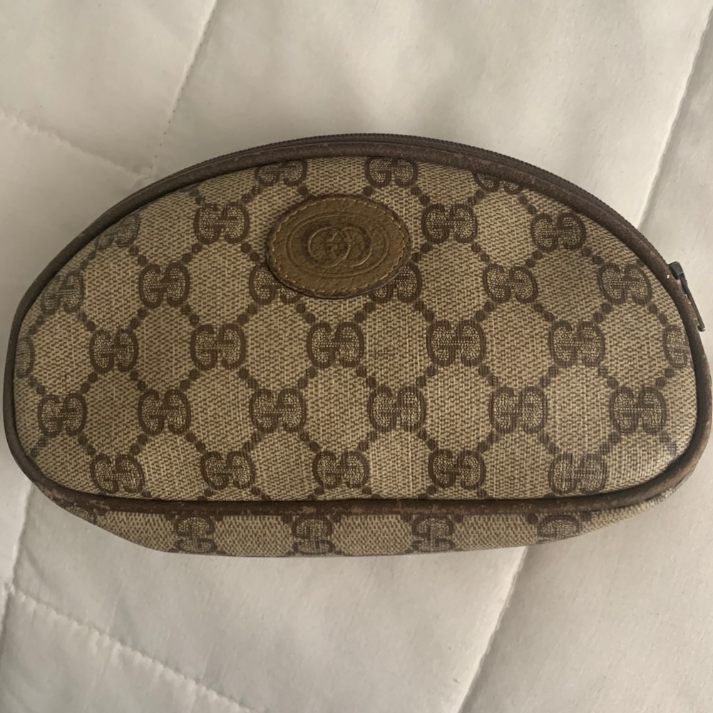 Vintage Gucci cosmetic bag